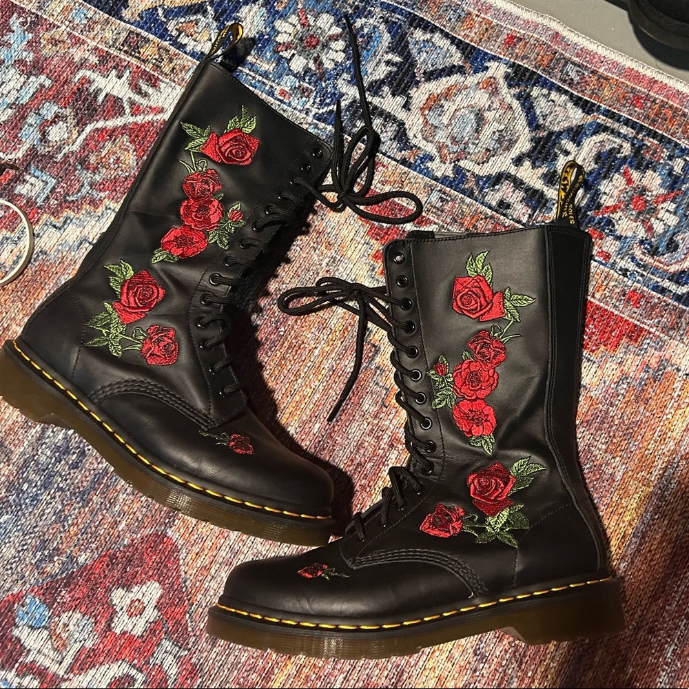 Doc Marten Embroidered boots